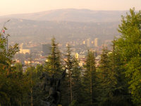 Blick auf Ankara vom Botanischen Garten