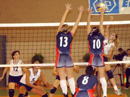 Das Damen-Volleyball-Team der T�rkei ist bei der EM noch im Rennen